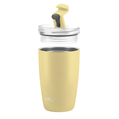 FLSK Kaffeebecher aus Edelstahl lemon 350 ml