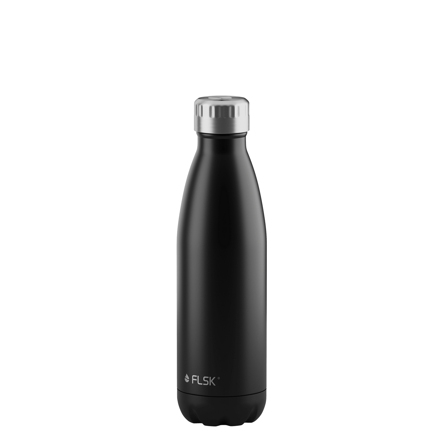 FLSK Trinkflasche 500 ml black aus Edelstahl