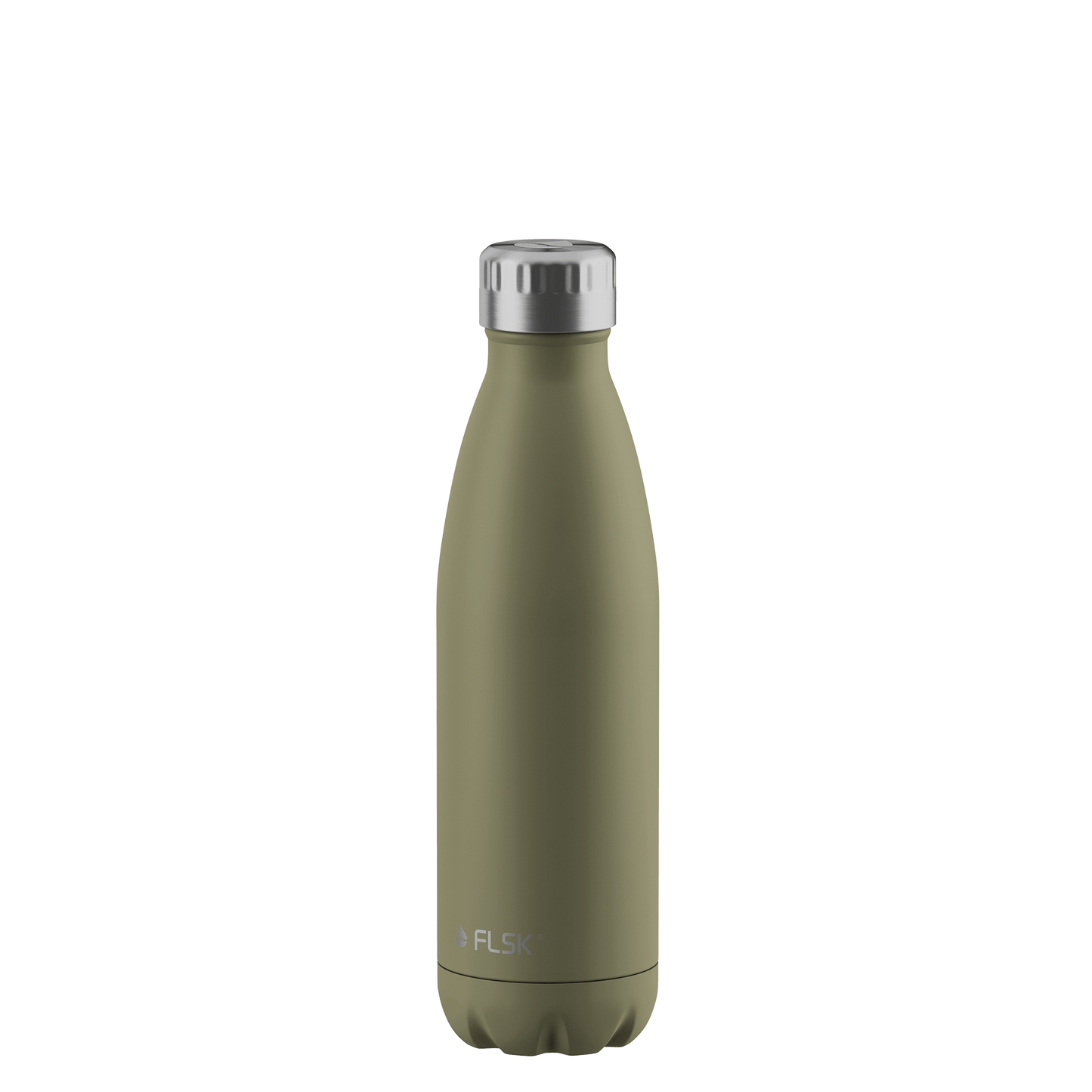 FLSK Trinkflasche 500 ml khaki aus Edelstahl