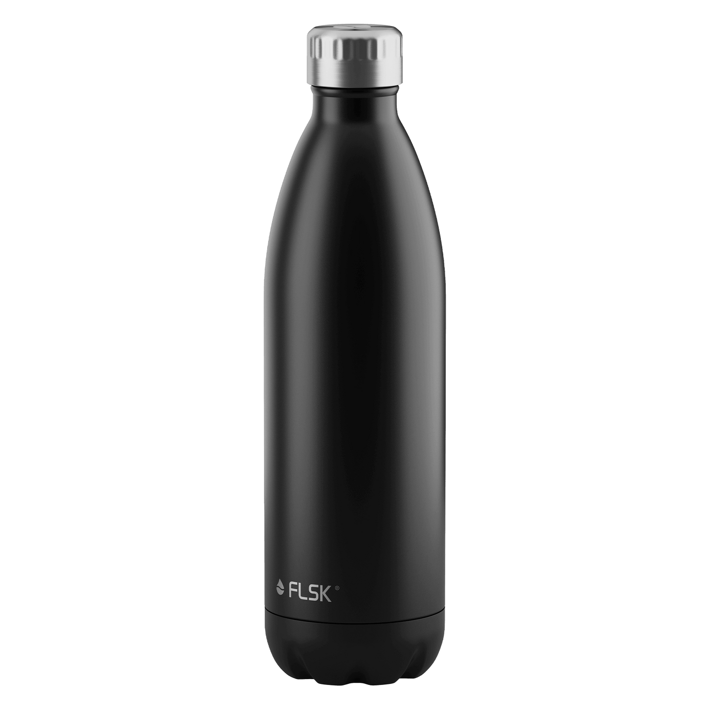 FLSK Trinkflasche aus Edelstahl 1000 ml black