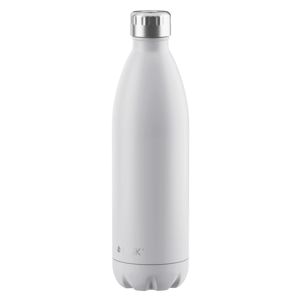 FLSK Trinkflasche 1000 ml white aus Edelstahl
