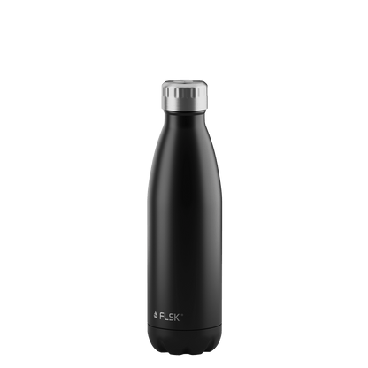 FLSK Trinkflasche aus Edelstahl black 500 ml