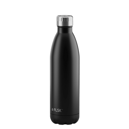FLSK Trinkflasche aus Edelstahl 750 ml black