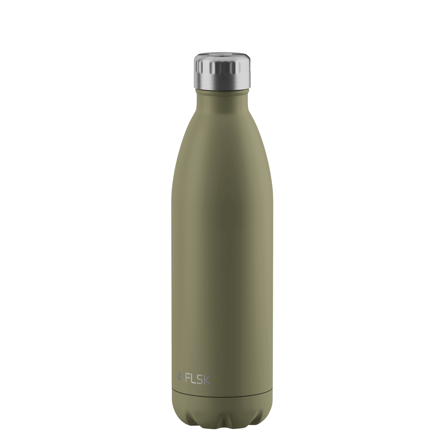 FLSK Trinkflasche 750 ml khaki aus Edelstahl