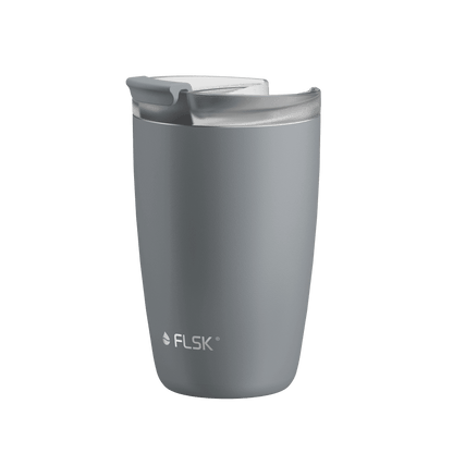 FLSK Kaffeebecher 350 ml stone aus Edelstahl